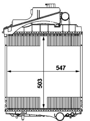 Product Image - Radiateur - CR1729000P - MAHLE