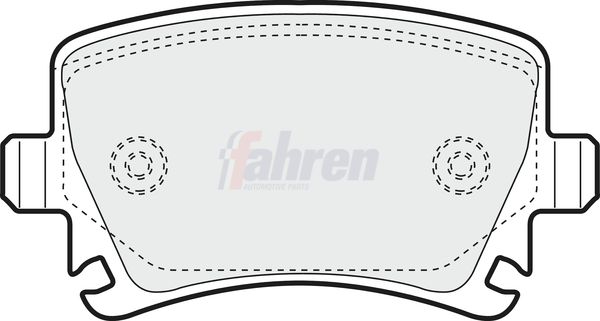 Fahren Brake Pad Set, disc brake FBP3077