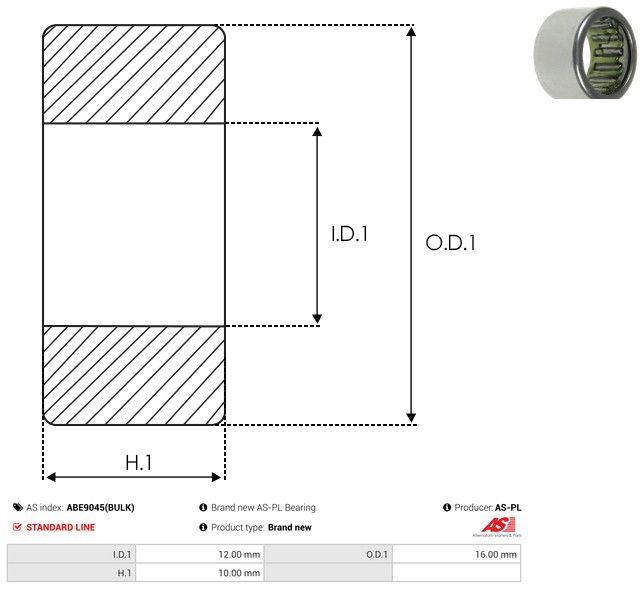 AS-PL ABE9045(BULK) Bearing