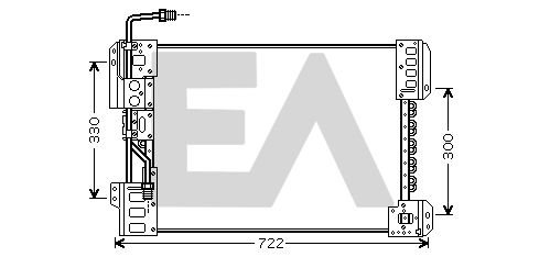 EACLIMA 30C45002 - Condenser, air conditioning