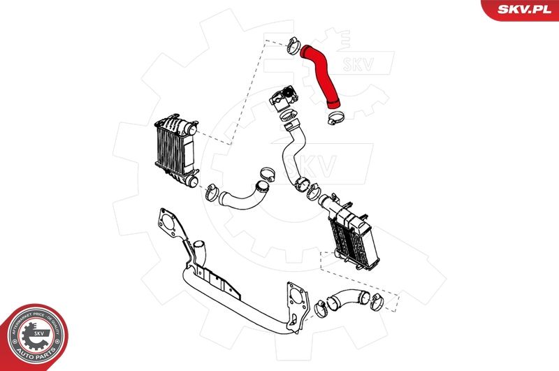 ESEN SKV 24SKV107 Charge Air Hose