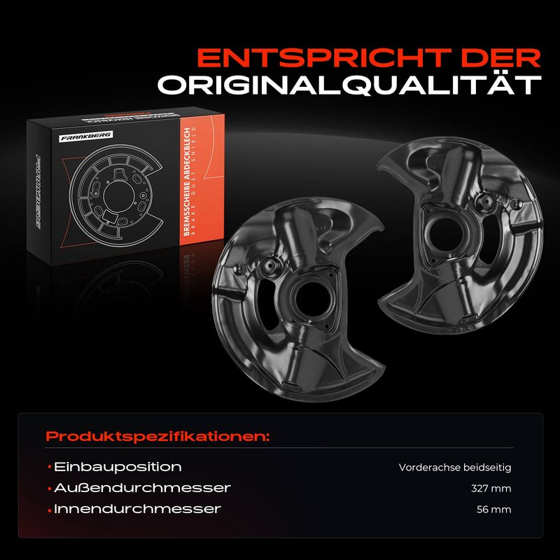 Frankberg 5481FB0032567 Splash Guard, brake disc