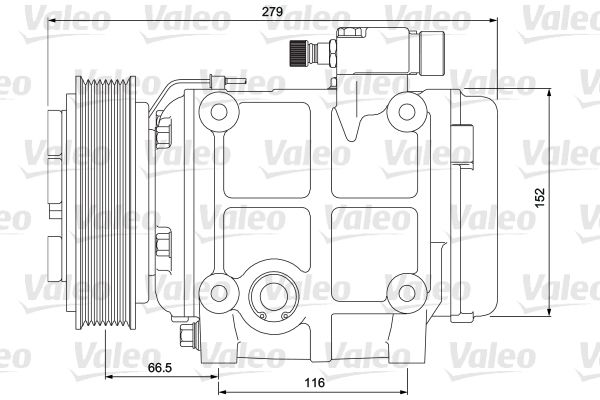 VALEO Compressor, airconditioning 700873