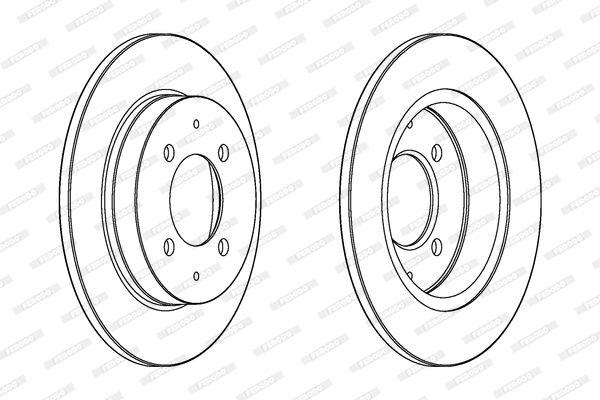Гальмівний диск, Ferodo DDF1622