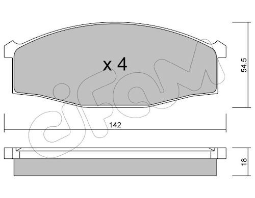 Set placute frana,frana disc 822-497-0 CIFAM