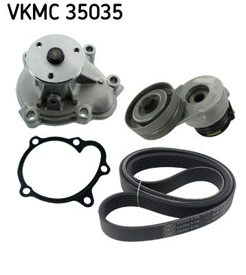 SKF Vízszivattyú + bordásszíjkészlet VKMC 35035