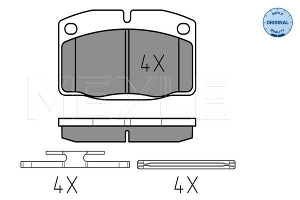 MEYLE 025 209 3915 Brake Pad Set, disc brake