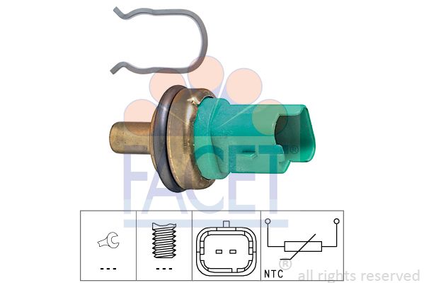 Датчик, температура оливи, Citroen Berlingo/Jumpy/Nemo /Fiat Scudo /Peugeot Bipper/Expert/Partner 1.4-2.0 HDi/D/JTD 99-&gt,,509 0500, Facet 7.3292