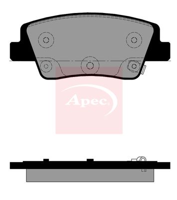 APEC Brake Pad Set, disc brake PAD2596