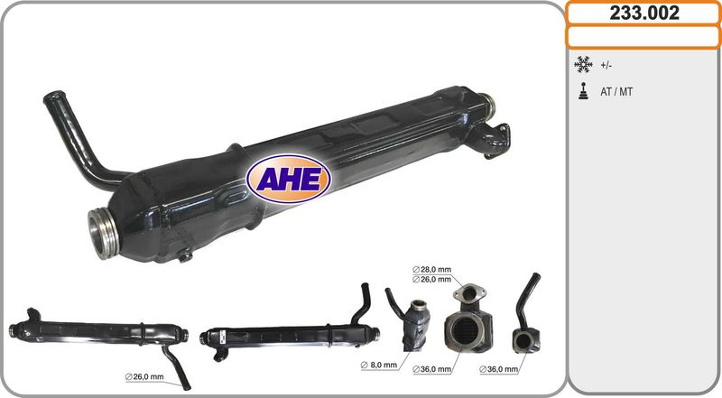 AHE 233.002 - EGR aušintuvas
