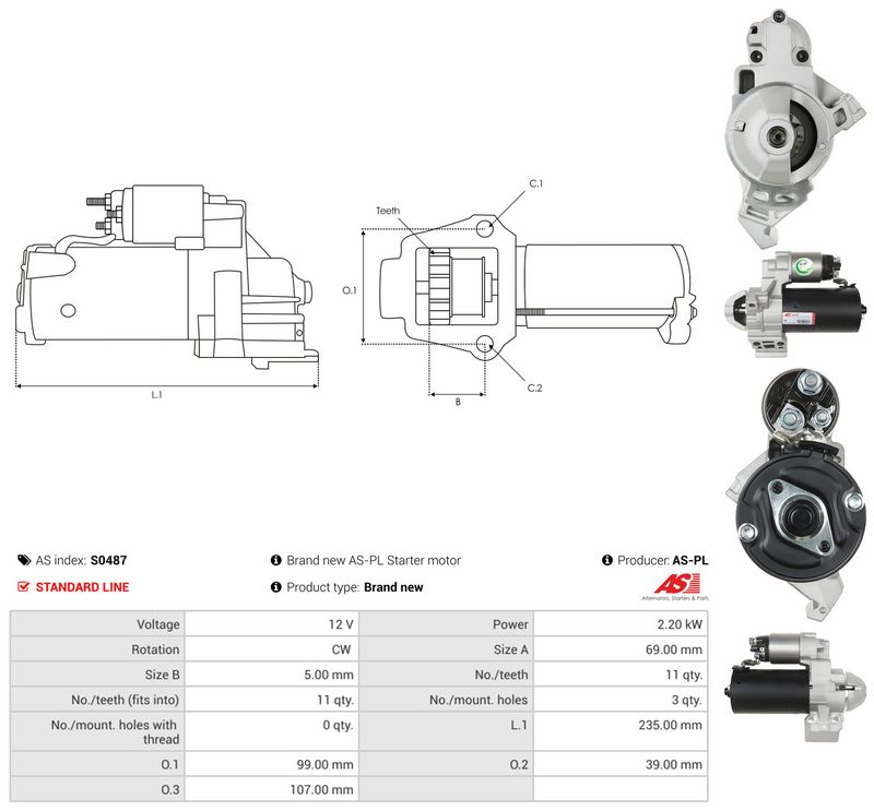 Starter, AS-PL S0487