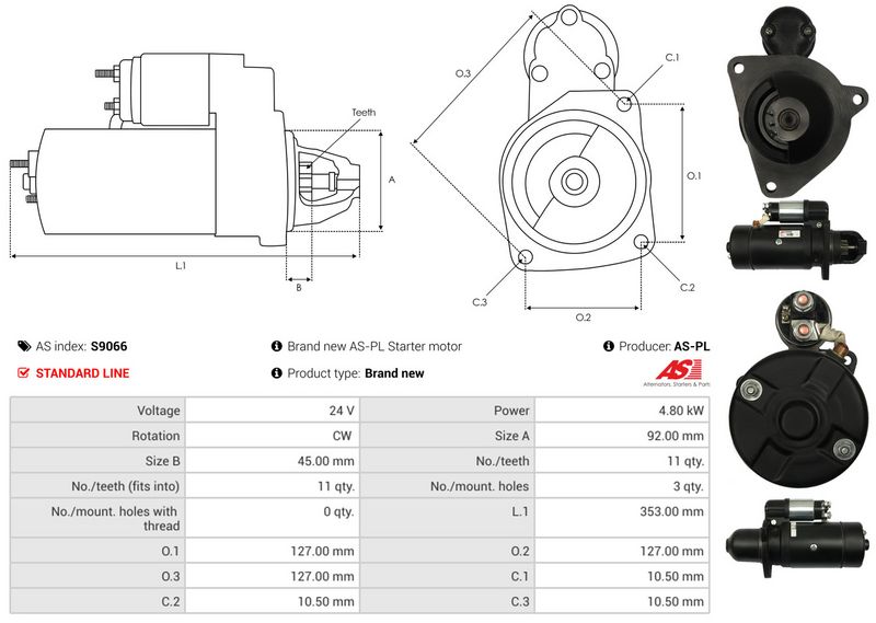 Starter, AS-PL S9066