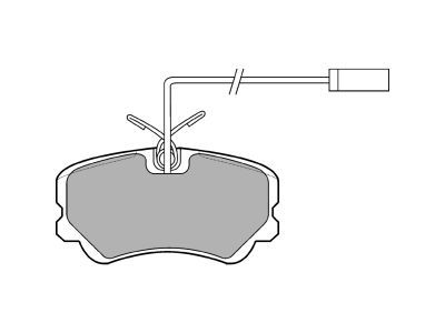 DELPHI LP900 Brake Pad Set, disc brake