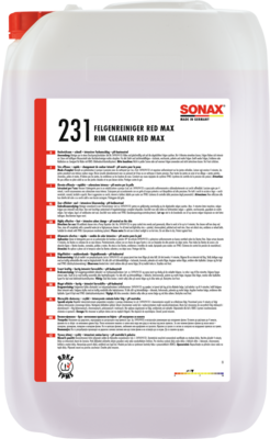 solutie de curatat jenti SONAX Rim Cleaner Red Max 02317050