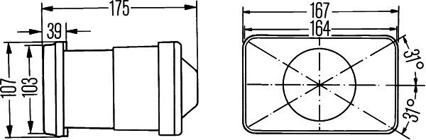 světlomet univerzální tlumený P 1BL005380-021