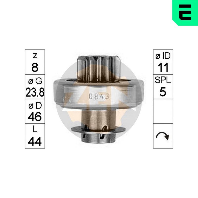 Механізм вільного ходу, стартер, Era ZN0843