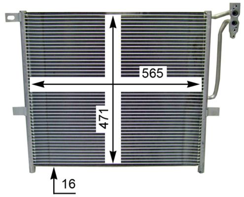 MAHLE AC 837 000S Condenser, air conditioning