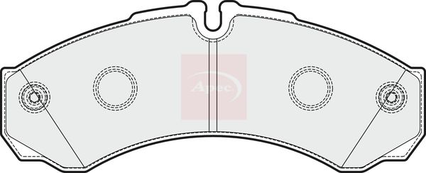 APEC Brake Pad Set, disc brake PAD1922
