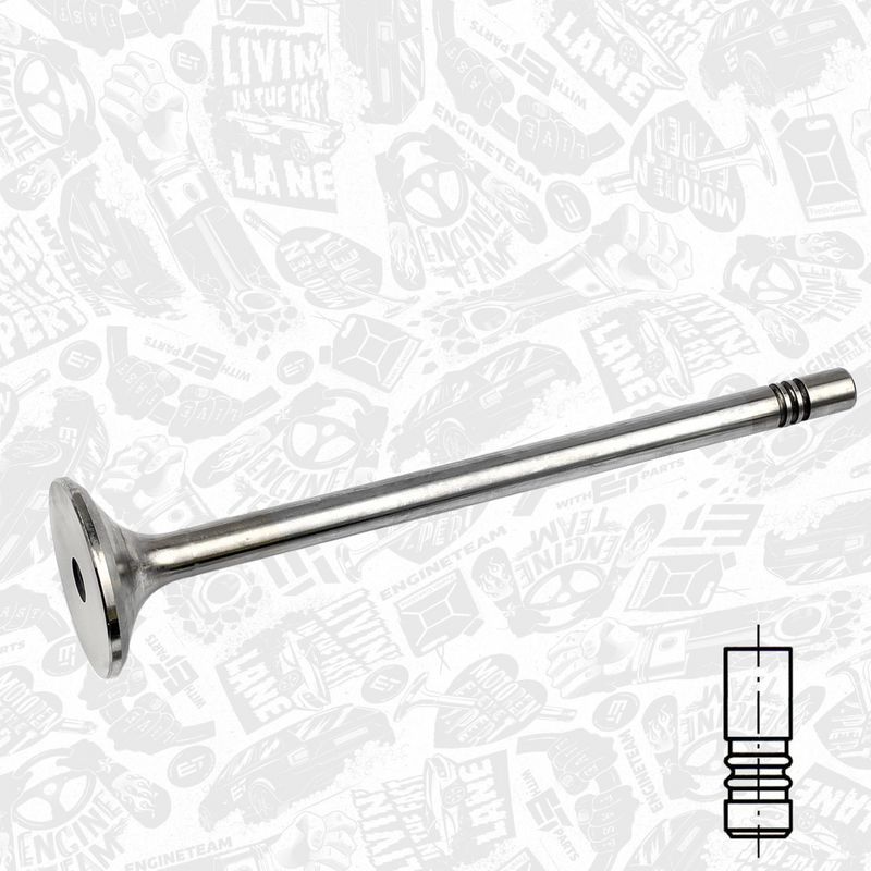 ET ENGINETEAM VE0125 Exhaust Valve