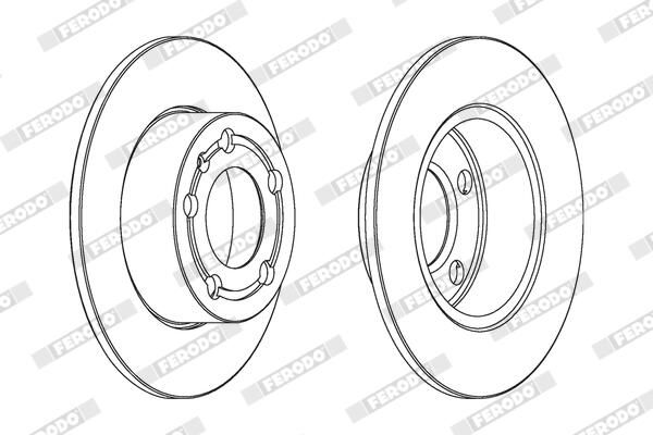 FERODO DDF929C Brake Disc