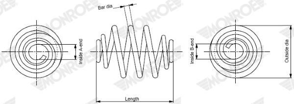MONROE SP2192 Suspension Spring