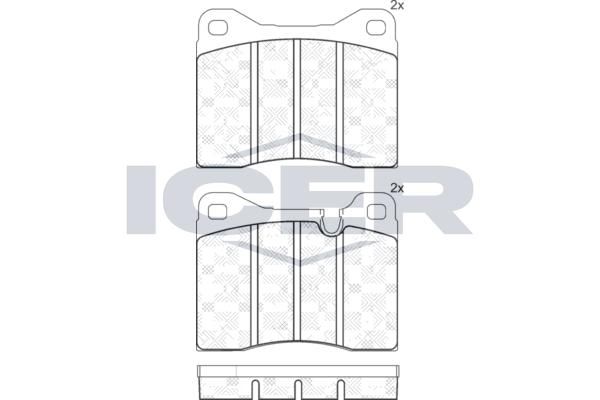 ANDEL 180304 - Brake Pad Set, disc brake