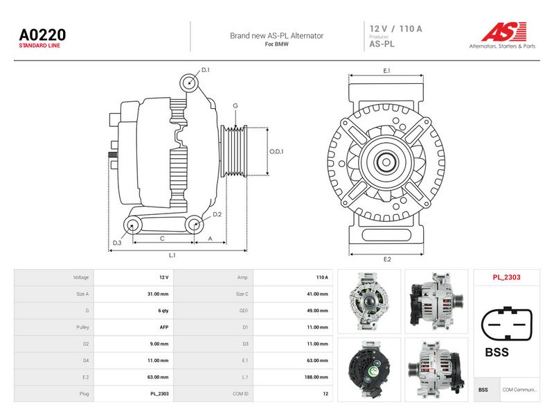 Generaator, AS-PL A0220