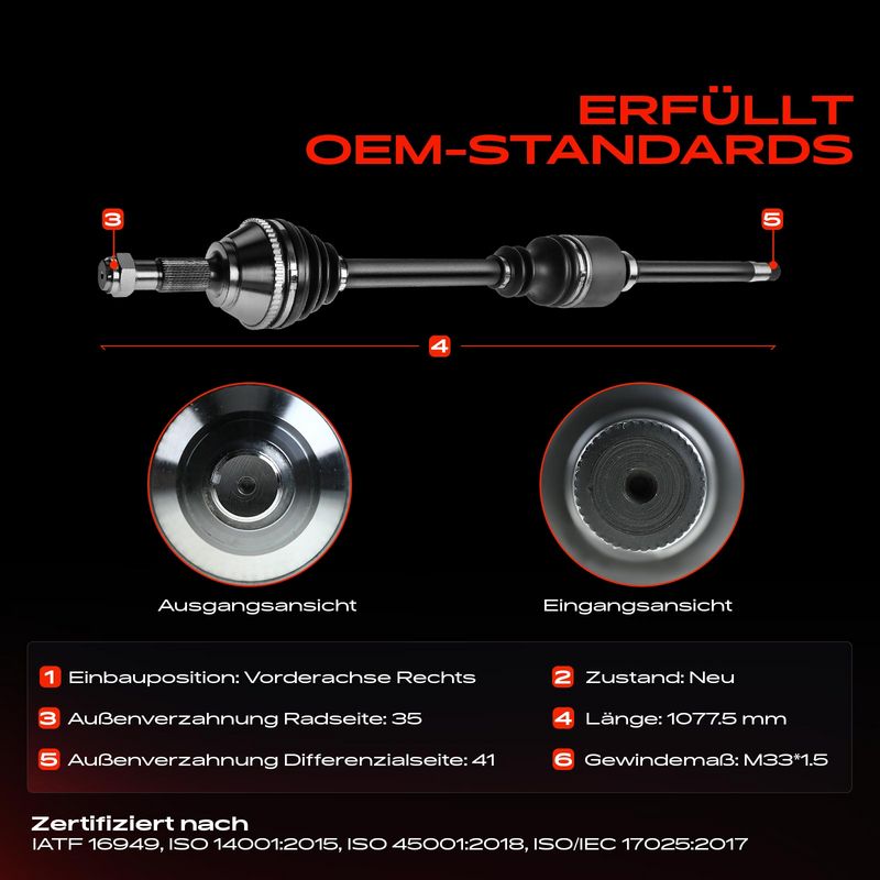 Frankberg 5481FB0010043 Drive Shaft