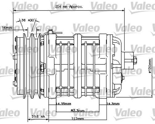 VALEO Compressor, airconditioning 815837