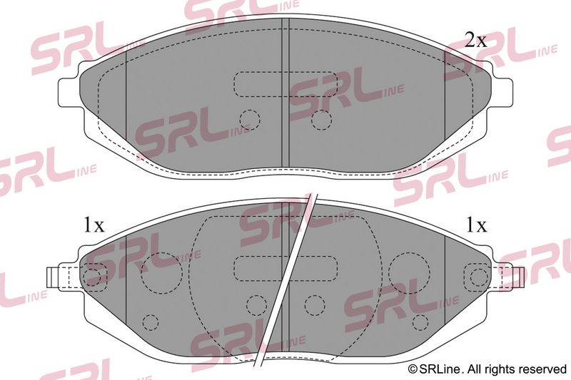 Brake pad set, disc brake