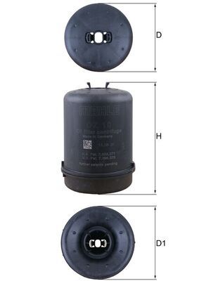 Product Image - Oliefilter - OZ10D - KNECHT
