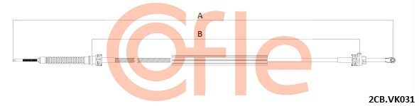 Тросовий привод, коробка передач, Cofle 92.2CB.VK031