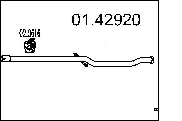 Вихлопна труба, Mts 01.42920