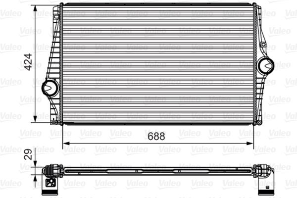 VALEO 818280 Радиатор интеркулера Volvo XC90 I 02-14