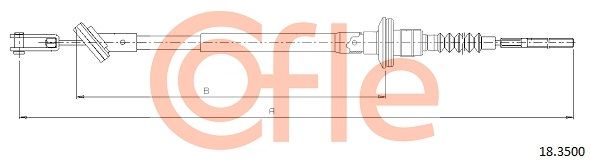 Тросовий привод, привод зчеплення, Cofle 18.3500