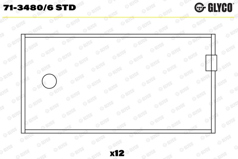 Coussinet+bielle GLYCO 71-3480/6 STD