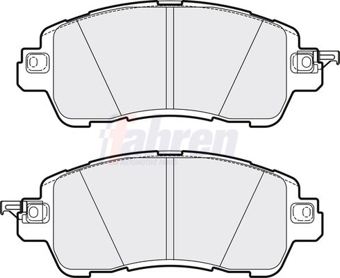 Fahren Brake Pad Set, disc brake FBP3773