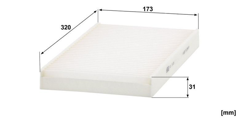 Filter, salongiõhk, MANN-FILTER CU 3139