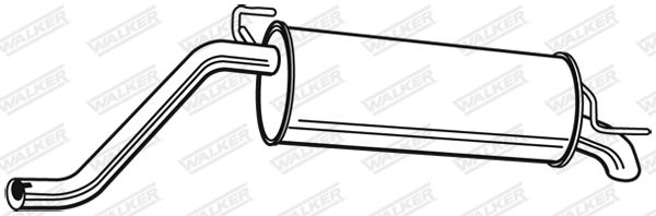 WALKER 23670 Rear Muffler