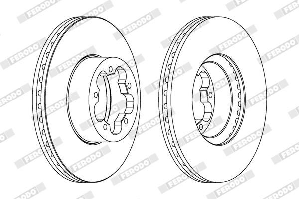 FERODO DDF1555C Brake Disc