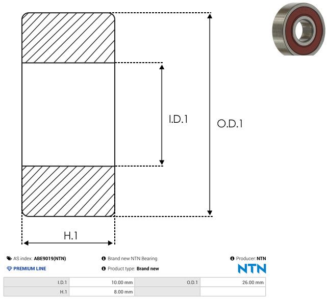 AS-PL ABE9019(NTN) Bearing