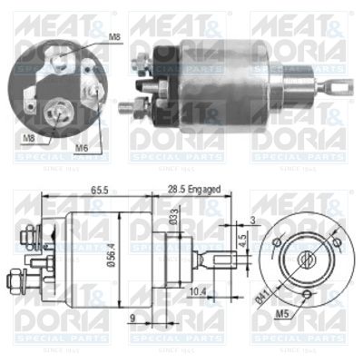 MEAT & DORIA mágneskapcsoló, önindító 46072