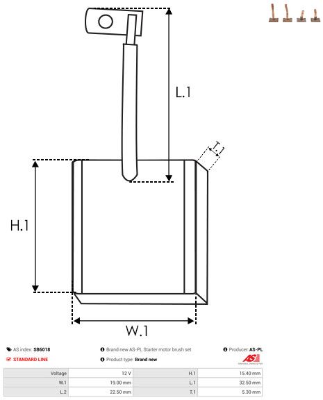 Süsinikuhari, starter, AS-PL SB6018
