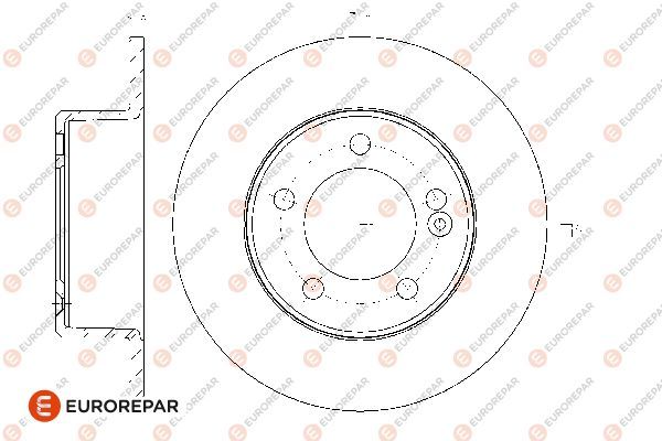 Гальмівний диск, Eurorepar 1667855080