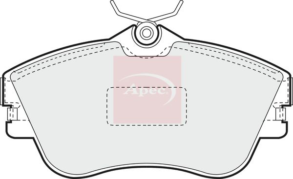 APEC Brake Pad Set, disc brake PAD848