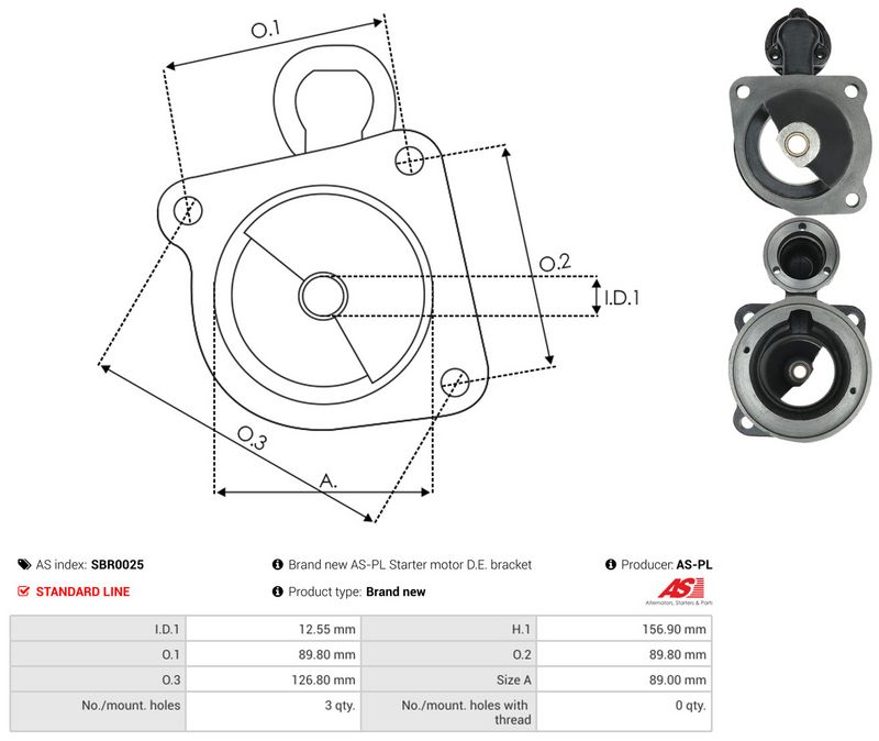 AS-PL SBR0025 Starter Lid, carburettor