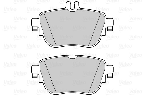 Комплект гальмівних накладок, дискове гальмо, Valeo 302309