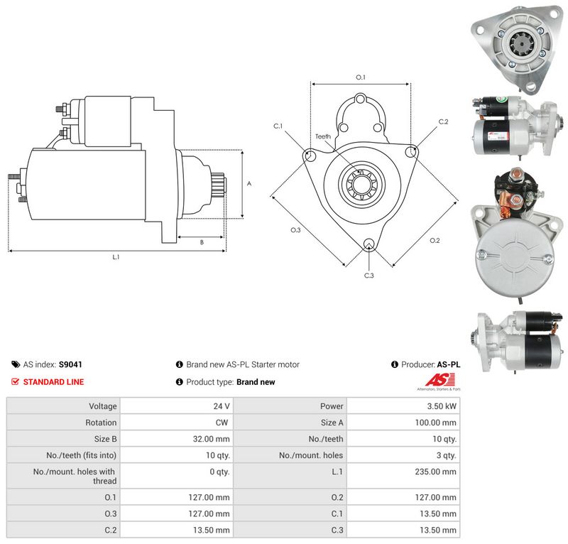 AS-PL S9041 Starter