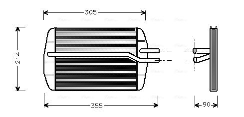 AVA QUALITY COOLING Hőcserélő, belső tér fűtés FD6216