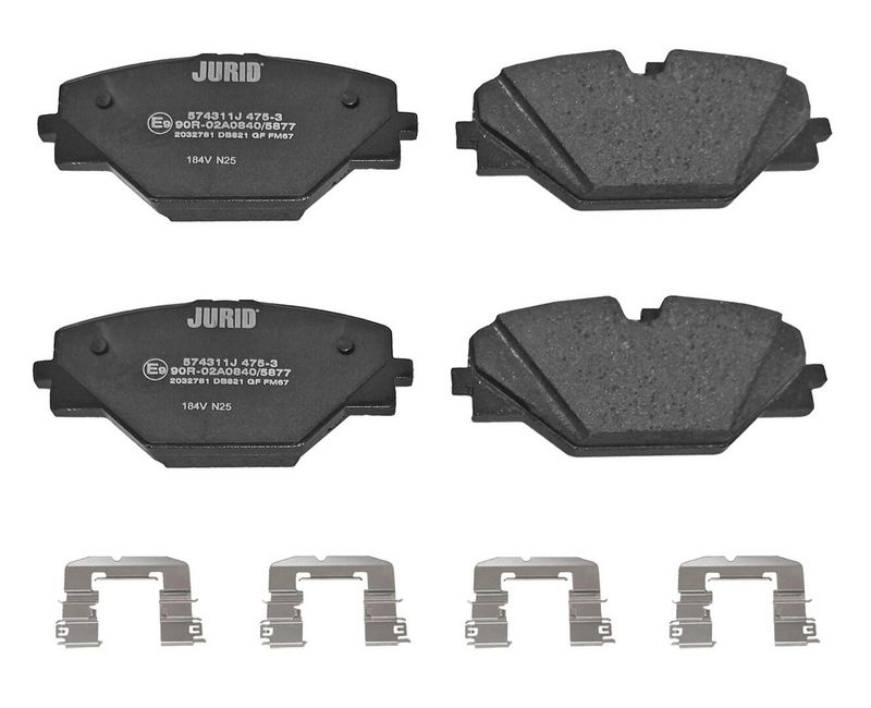 574311J JURID LAND ROVER Колодки гальм. задн. RANGE ROVER SPORT III 3.0 22-, RANGE ROVER V 21-